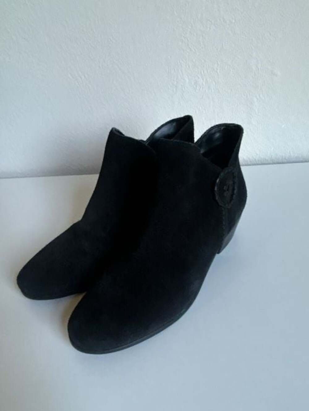 Jack Rogers Peyton Black Suede Ankle Booties